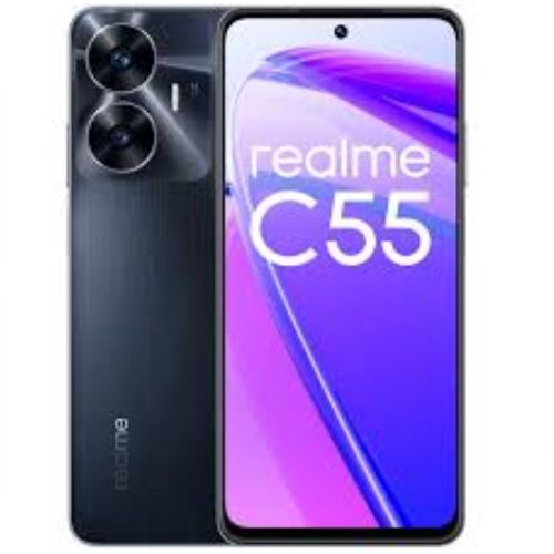 Realme C55 6.72" LCD 90Hz Display 8GB RAM, 256GB ROM, 64MP + 8MP Camera, 5000 mAh Battery 33W, Mediatek Helio G88 Processor, Side Fingerprint, Android 13, 4G, 2Yrs Wrrty DualSIM