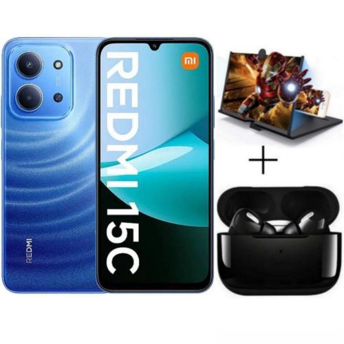 [New Arrival] Xiaomi Redmi 15C 6GB+128GB 6.9" 120Hz IPS LCD Display 50MP Camera 6000mAh Battery 33W Hyper-Charge Gorilla Glass 3 Dual SIM IP64 MTK Helio G81 Ultra Android Smartphone