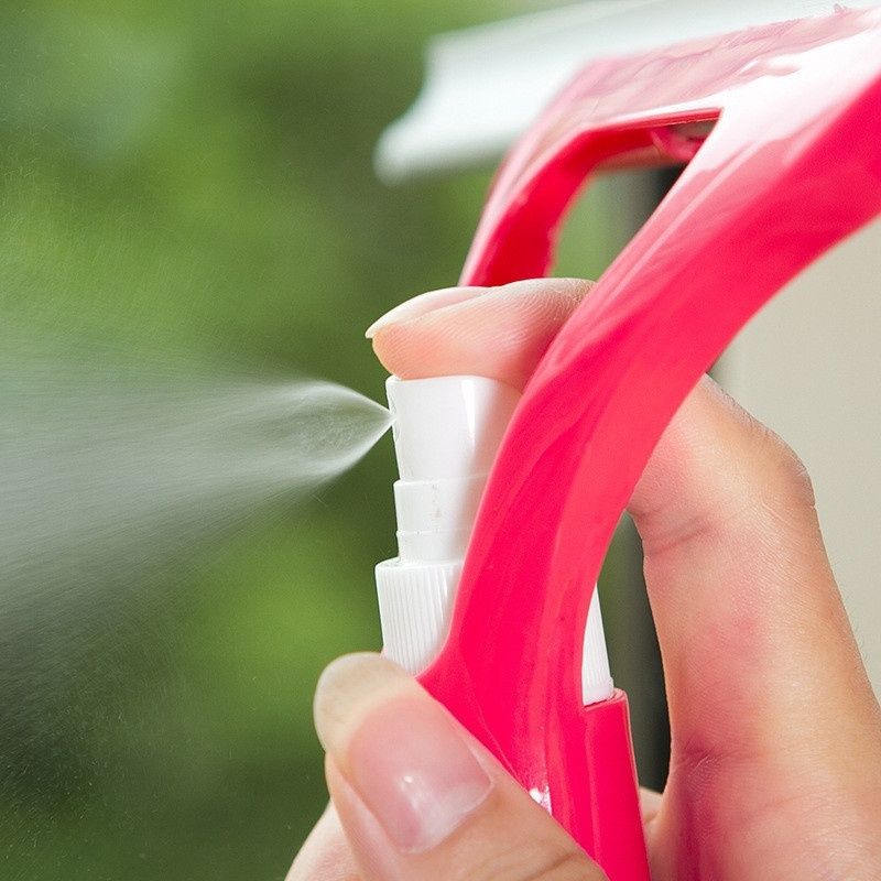 3-1 Double Sided Shower Squeegee with Water Sprayer....Window and Glass Cleaner...has a built-in spray bottle...double sided design;soft bristles edge scrapper