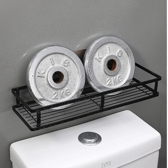 2pcs Metallic Rectangular Bathroom Shower Candy with Self Adhesive Tapes