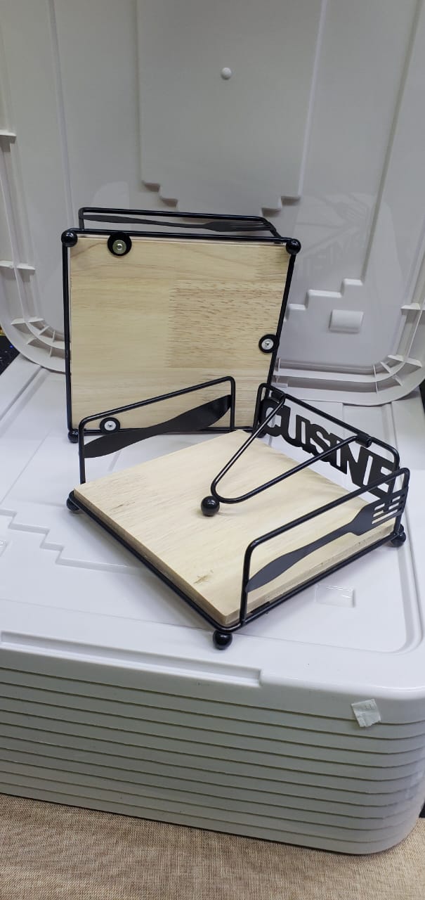 Flat metallic kitchen Napkins/ Serviette holder