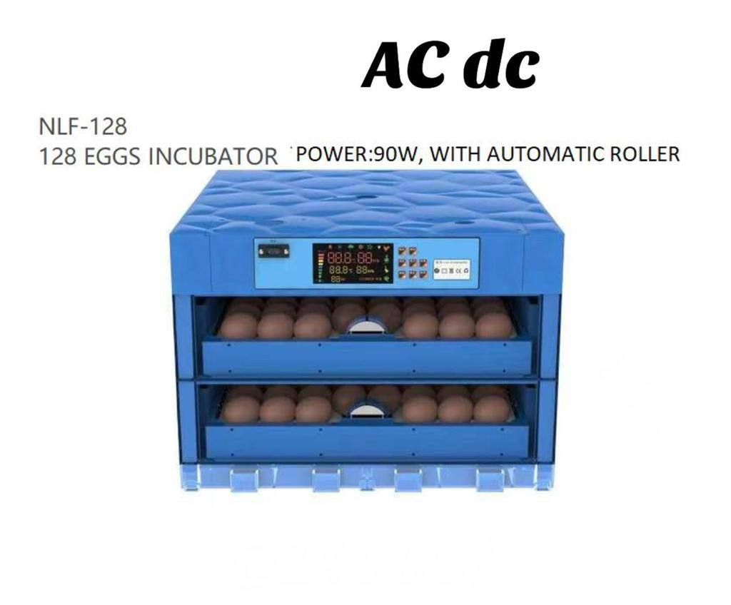 2 Layers High quality128 EGGS  INCUBATOR WITH AUTOMATIC ROLLER AND POWER OF 90WATTS