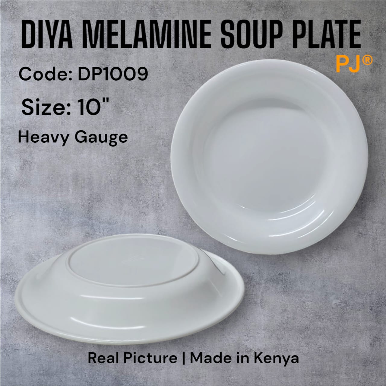Set of 6pcs Heavy gauge  Diya melamine kitchen soup plates...6pcs