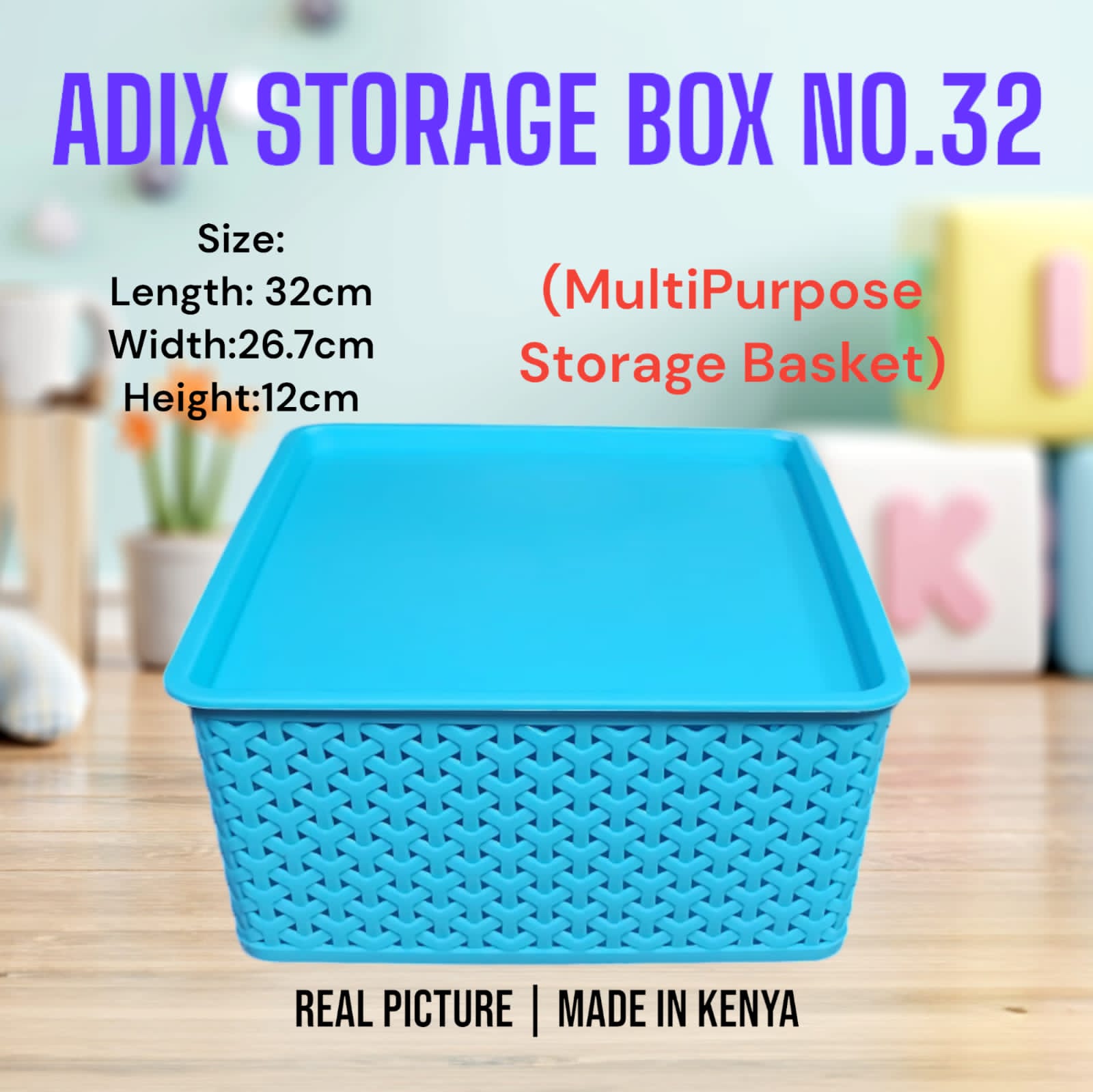Adix Heavy plastic kitchen multipurpose home/kitchen storage basket