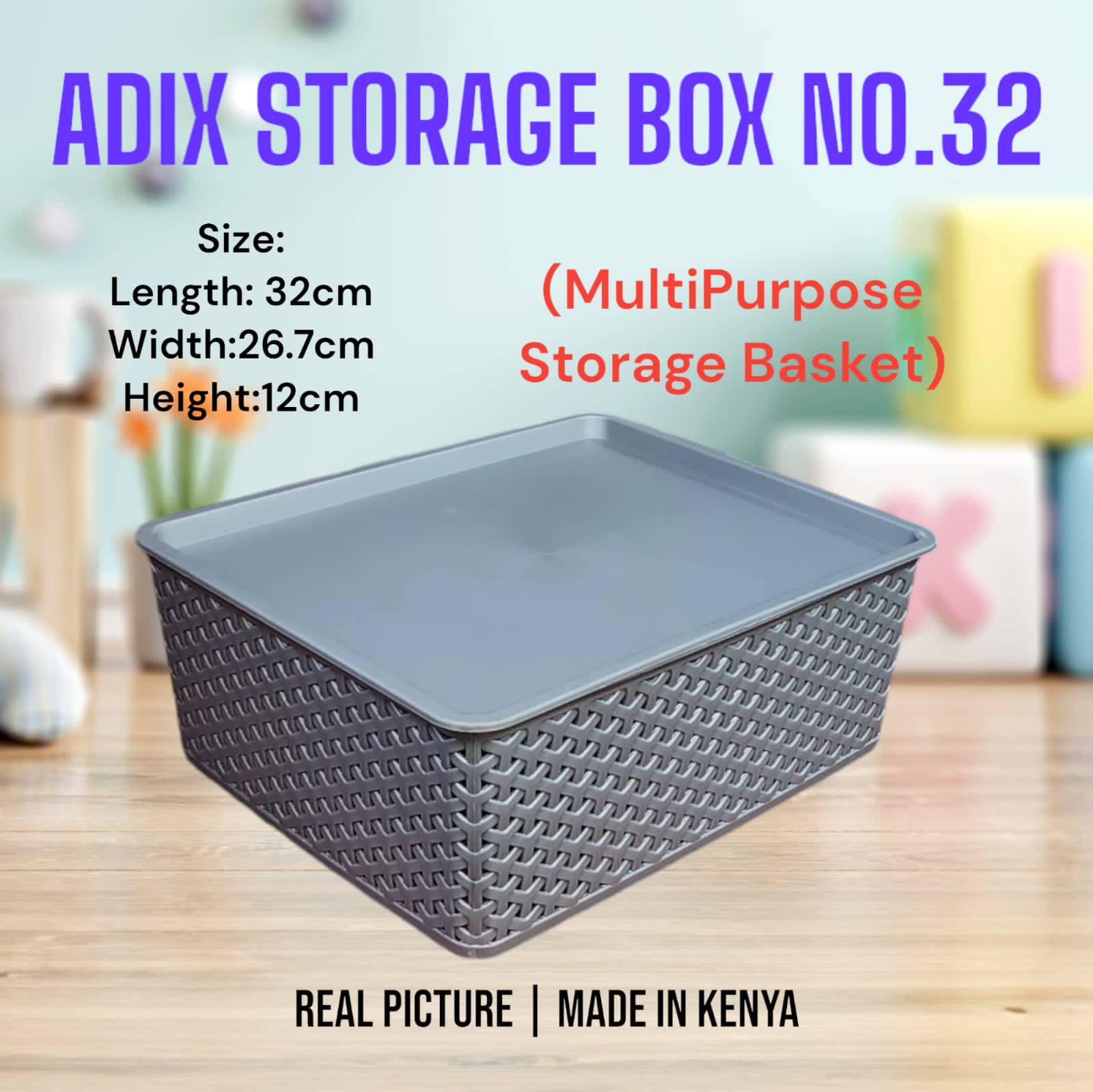 Adix Heavy plastic kitchen multipurpose home/kitchen storage basket