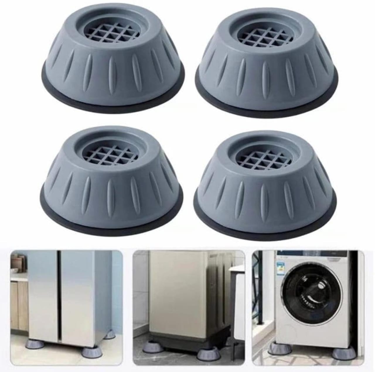 Set of 4pcs Anti-vibration Fridge/Washing machine feet pads