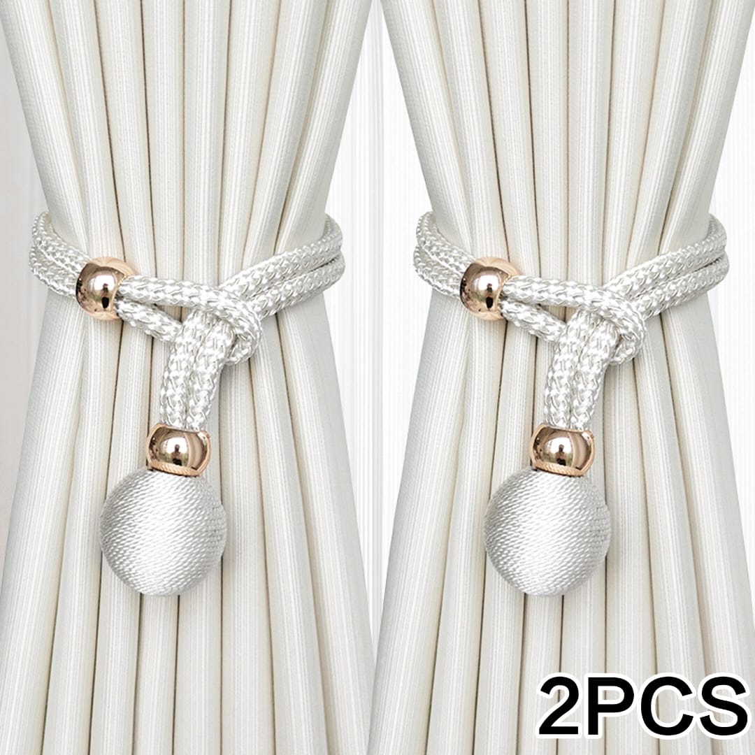 These elegant curtain tiebacks are a simple and stylish way to hold curtains neatly in place while adding a decorative touch to your space.