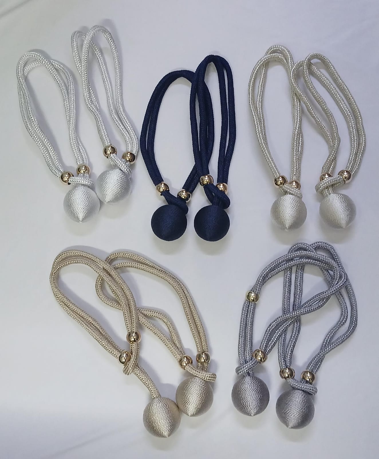 These elegant curtain tiebacks are a simple and stylish way to hold curtains neatly in place while adding a decorative touch to your space.
