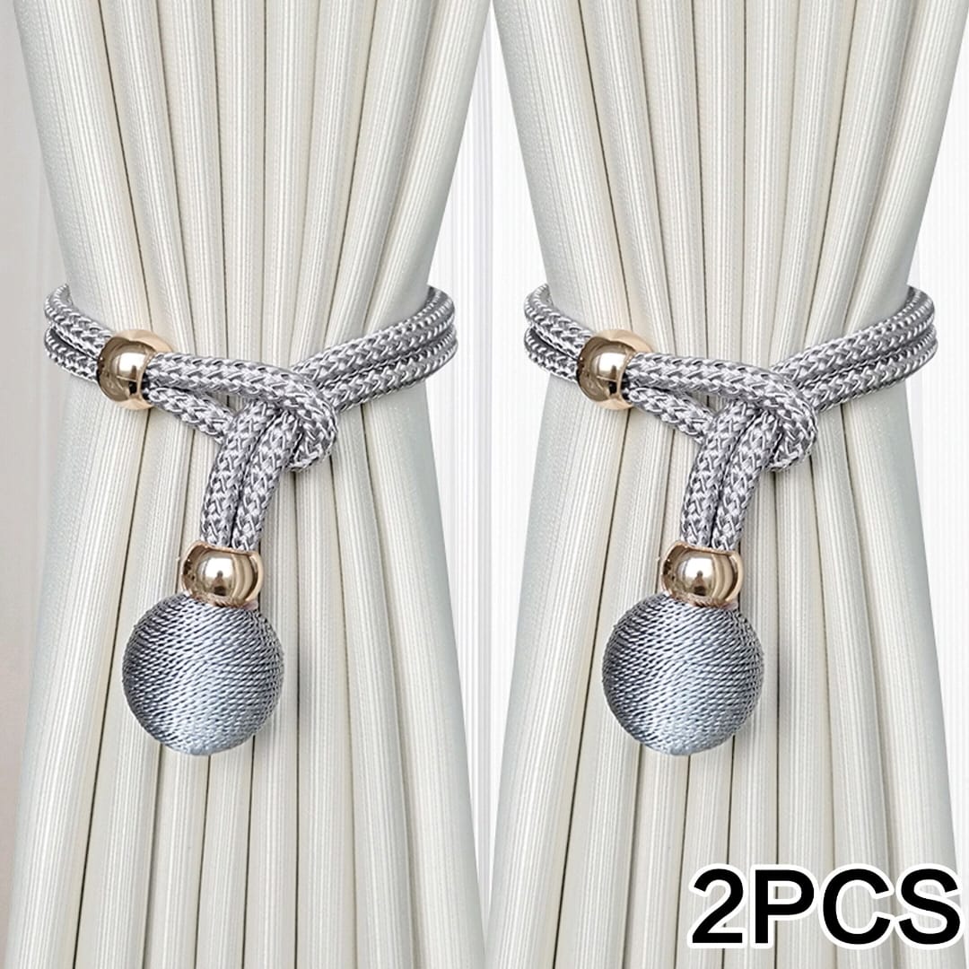 These elegant curtain tiebacks are a simple and stylish way to hold curtains neatly in place while adding a decorative touch to your space.