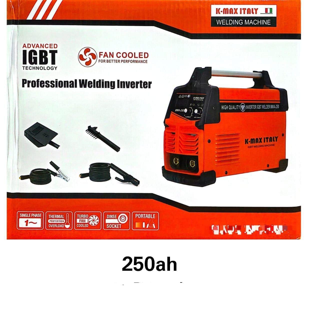 High quality Original Portable single phase Comercial welding inverter machine with fan cooler for better perfomance and 250AH