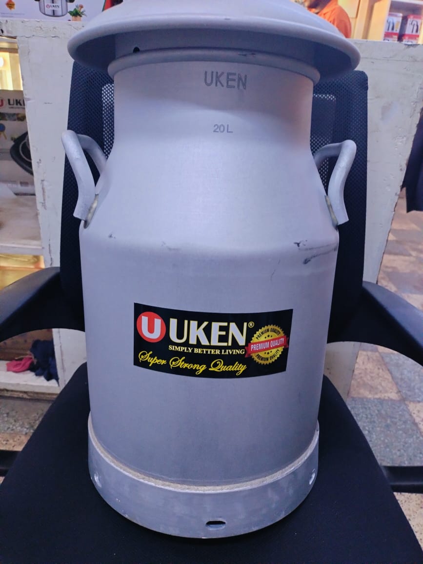 Heavy Duty Portable Kitchen Aluminum Milk Can wiith Handles ....With Capacities of....Aluminum milk can 10 litres