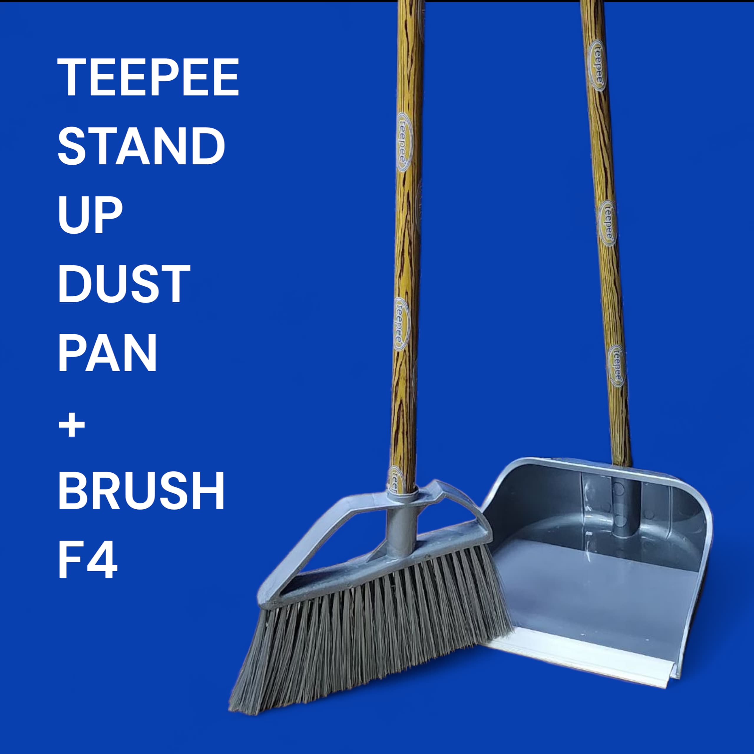 Teepee stand- up Dust pan with brush set,,,,...Make cleaning easier and more efficient with the Teepee stand up Dustpan and Brush set