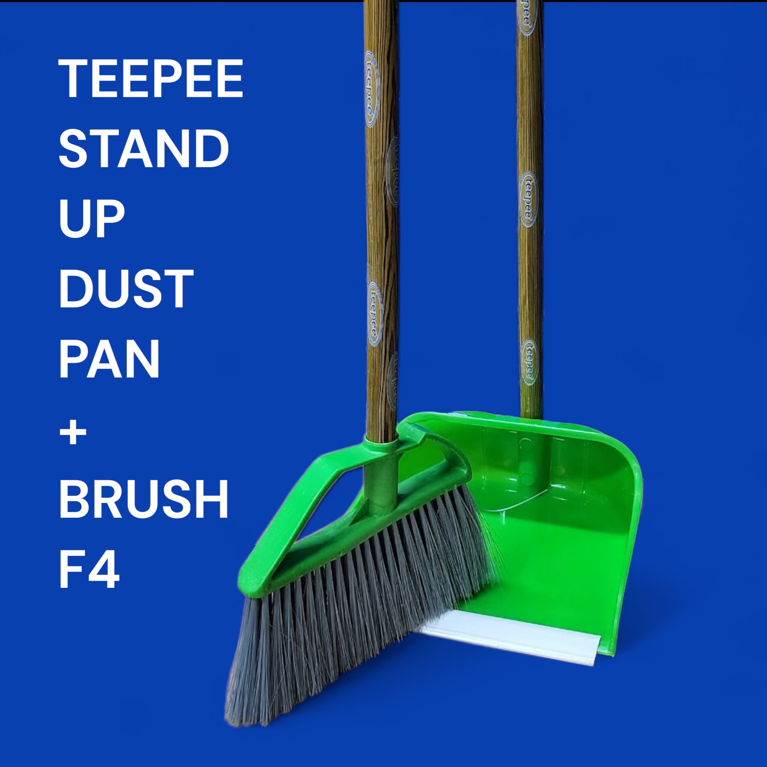 Teepee stand- up Dust pan with brush set,,,,...Make cleaning easier and more efficient with the Teepee stand up Dustpan and Brush set