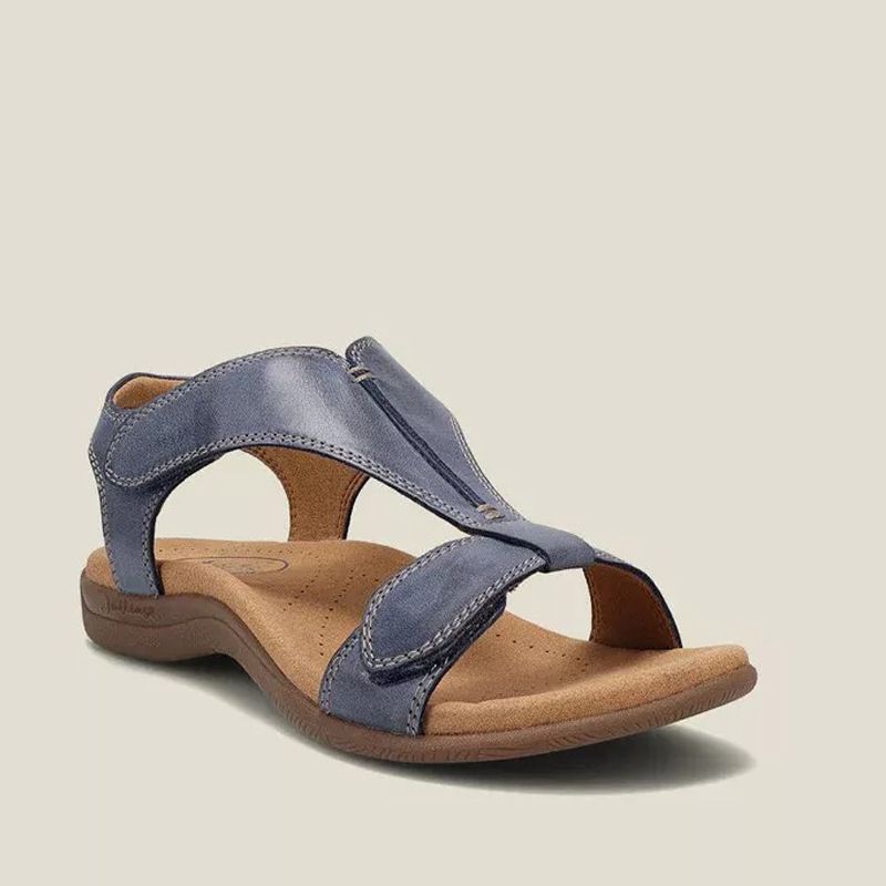 New spot cross-border 43 large size thick bottom slope with women's shoes buckle strap sandals female