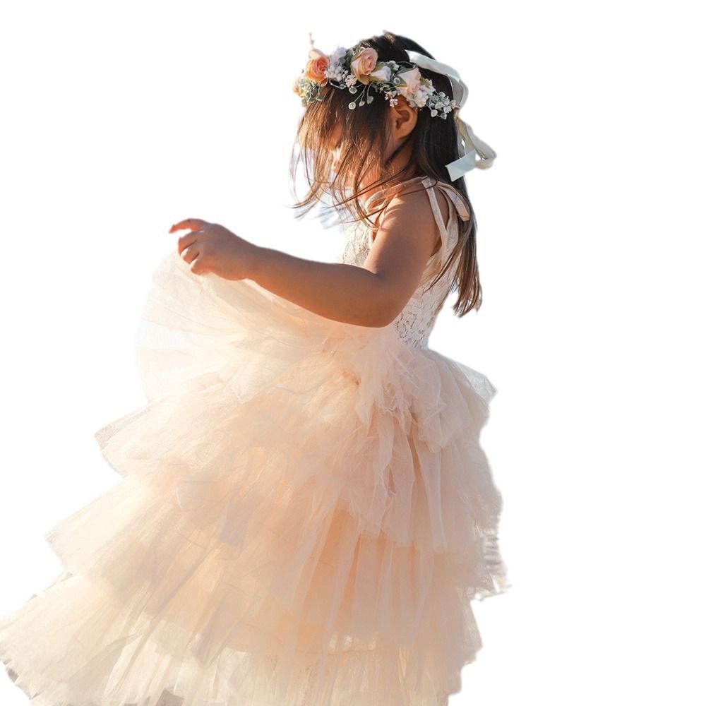 Girls birthday Children Princess Evening flower wedding piano performance Dress Clothing Cake Ball Gown Party Dresses