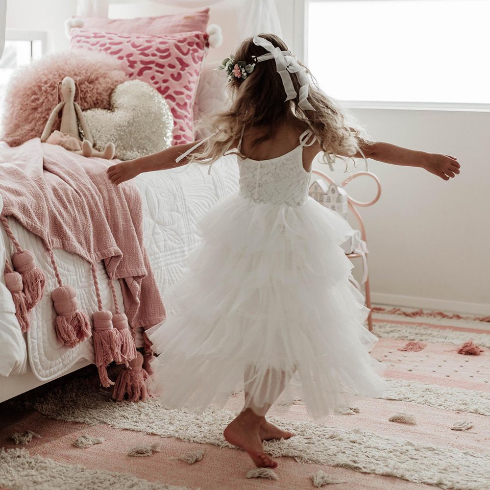 Girls birthday Children Princess Evening flower wedding piano performance Dress Clothing Cake Ball Gown Party Dresses