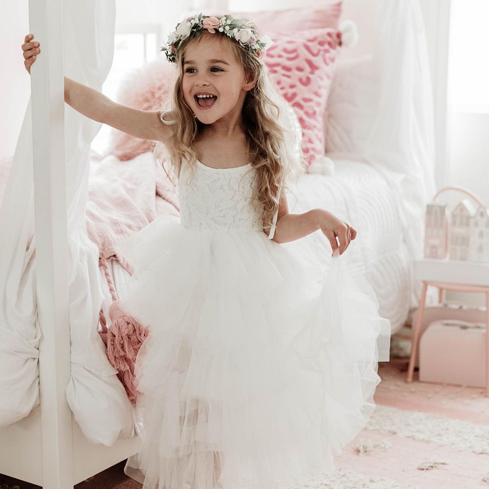 Girls birthday Children Princess Evening flower wedding piano performance Dress Clothing Cake Ball Gown Party Dresses