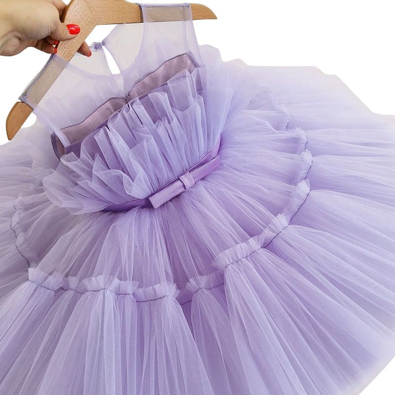 Baby Clothes Girls Toddler Wedding Princess Gown Girl Elegant Birthday Dresses Tulle Bridesmaid Evening Kids Party Dress