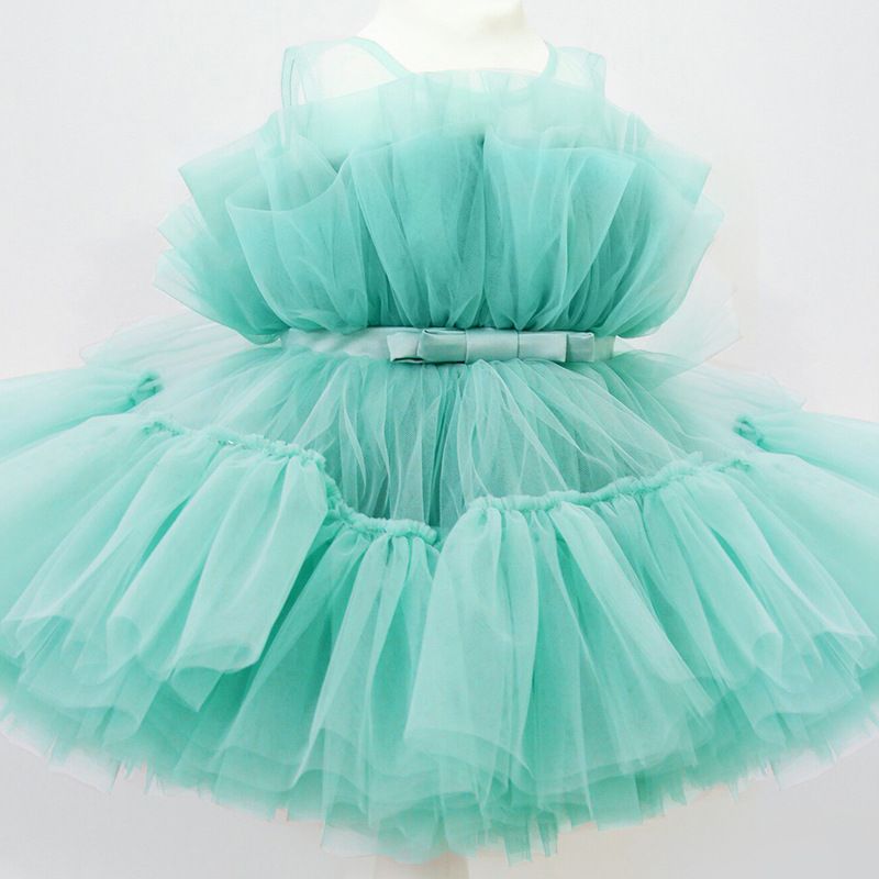 Baby Clothes Girls Toddler Wedding Princess Gown Girl Elegant Birthday Dresses Tulle Bridesmaid Evening Kids Party Dress