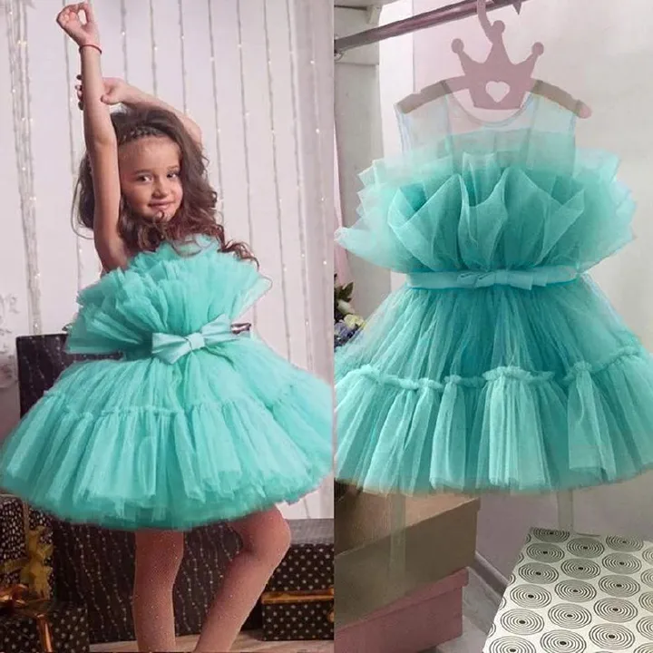 Baby Clothes Girls Toddler Wedding Princess Gown Girl Elegant Birthday Dresses Tulle Bridesmaid Evening Kids Party Dress