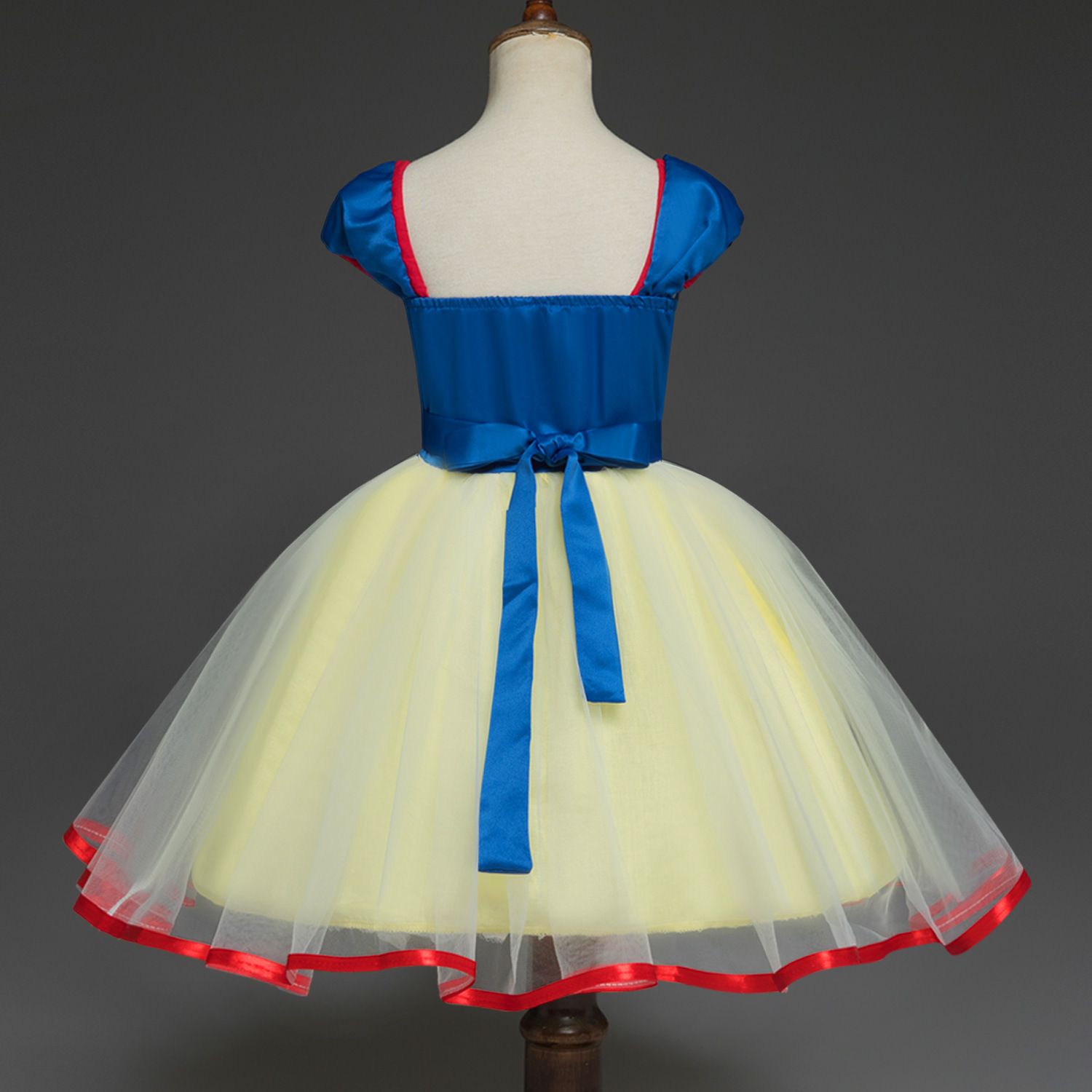 Factory PriceLittle Girls Luminous Snow White Cosplay Princess Dress Fancy Kids Carnival Party Prom Gown Robe Lace