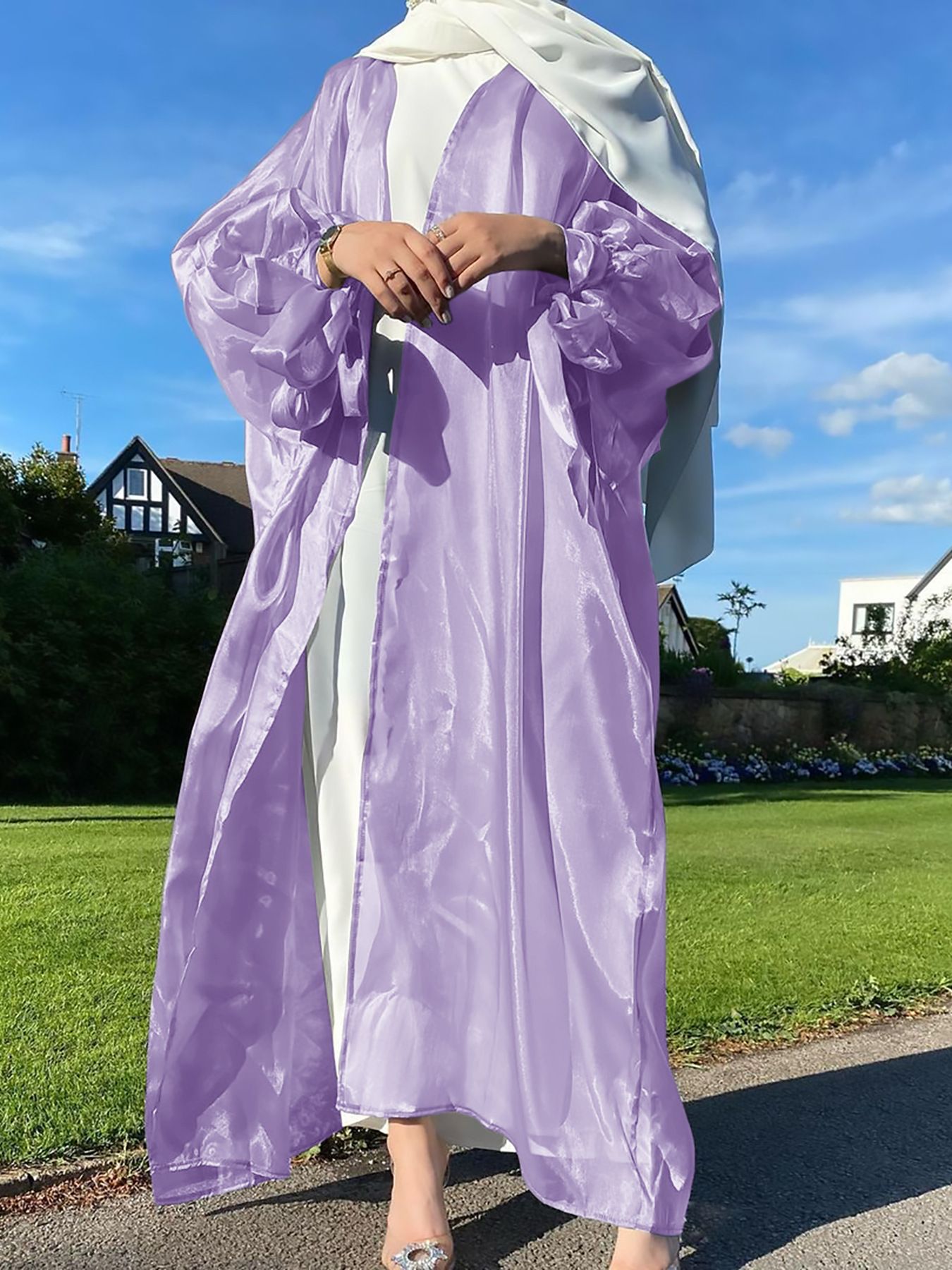 Ramadan Eid Mubarak Kaftans For Women Robe Kimono Femme Musulmane Satin Maxi Abaya Dubai Turkey Islam Arabic Muslim Dress Caftan