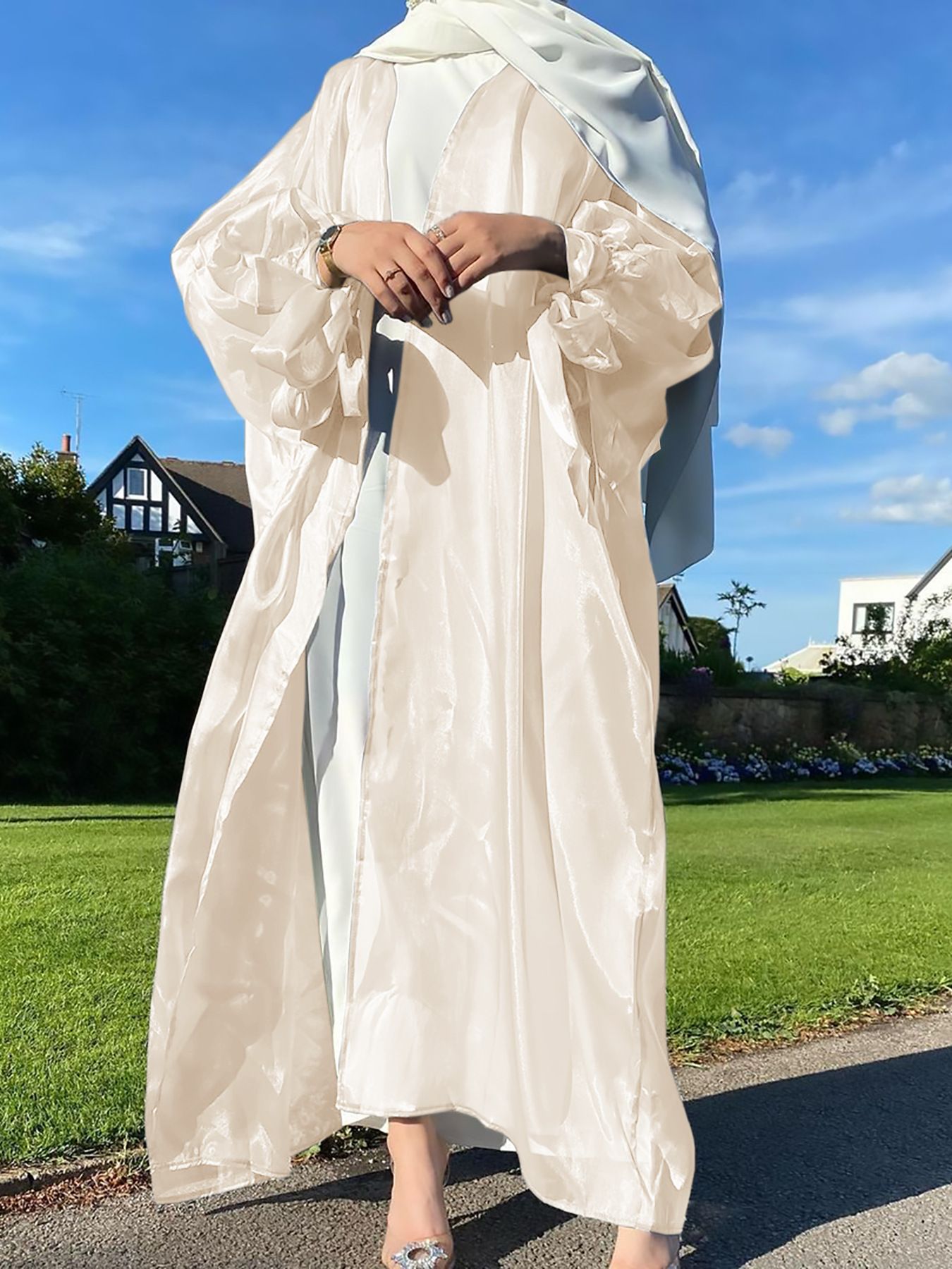 Ramadan Eid Mubarak Kaftans For Women Robe Kimono Femme Musulmane Satin Maxi Abaya Dubai Turkey Islam Arabic Muslim Dress Caftan