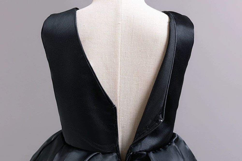 factory toddlers clothing princess baby birthday wear kids party dress Flower Girls' Appliqued Dresses