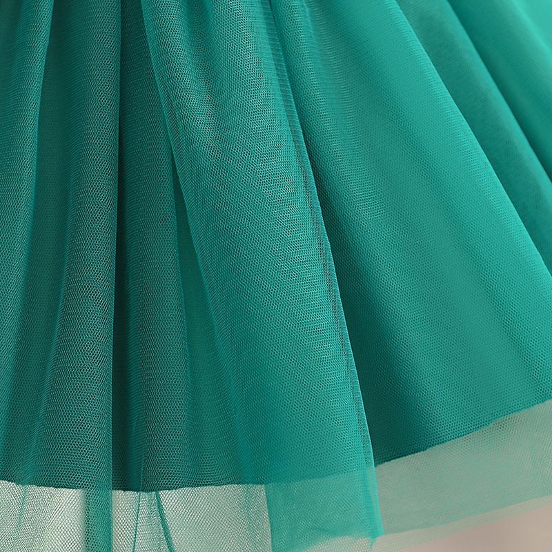 summer new baby dress for birthday foreign style solid color girls dresses mesh fluffy princess skirt for 1-3 Y girls