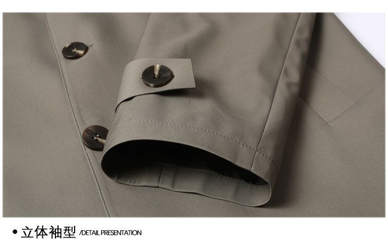 Hot Selling Wholesale Autumn Casual Men's Slim Long Trench Coat Windbreaker  Coats