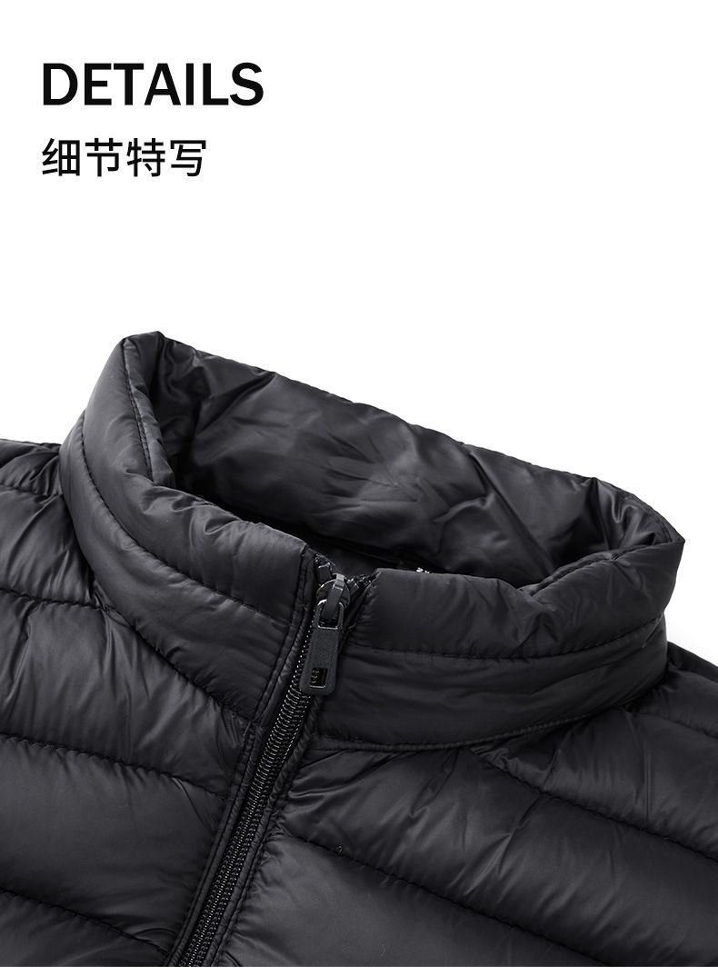 Fashion Oem Odm Autumn Thick Waterproof Jacket Zip Duck Down Filled Men Vest Waistcoat With Pockets Waistcoat