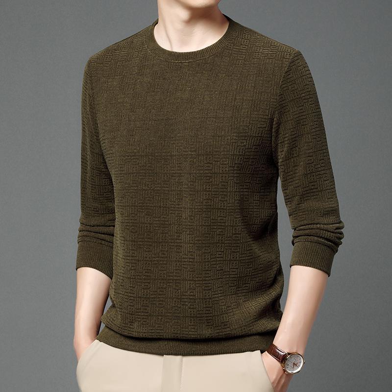Winter men's knit fashion pullover shirt men business tops man casual knitted sweater jumper  Sweaters