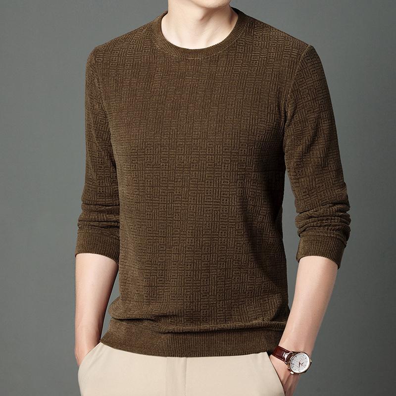 Winter men's knit fashion pullover shirt men business tops man casual knitted sweater jumper  Sweaters