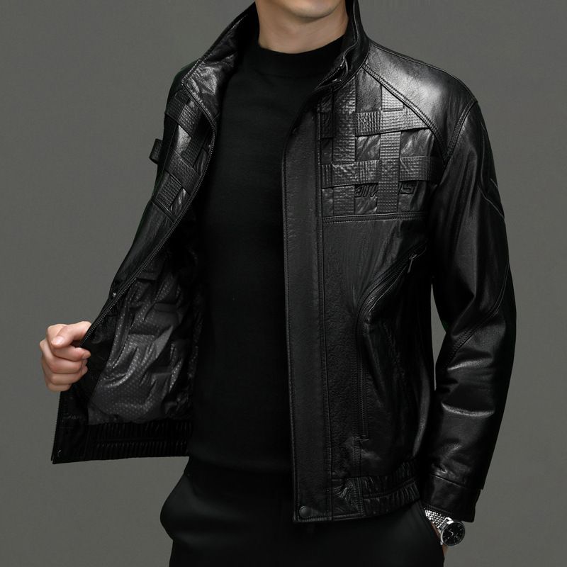 100% Original Leather Water Proof Leather Jacket Fashionable Jacket For Mens Cowhide Leather Jacket For Mens By Boomletcorp  Coats