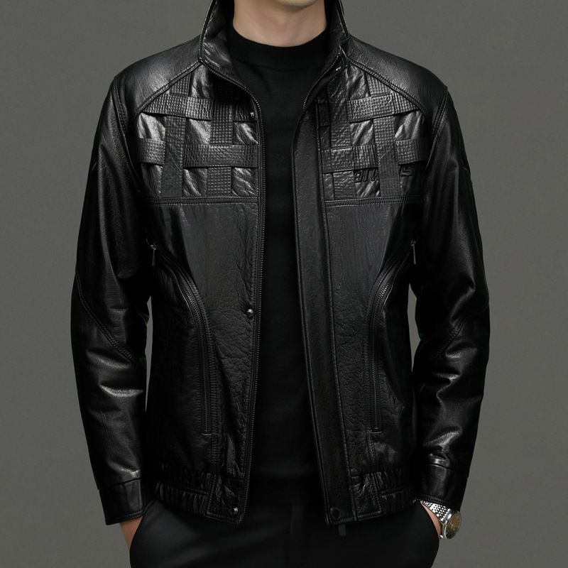 100% Original Leather Water Proof Leather Jacket Fashionable Jacket For Mens Cowhide Leather Jacket For Mens By Boomletcorp  Coats