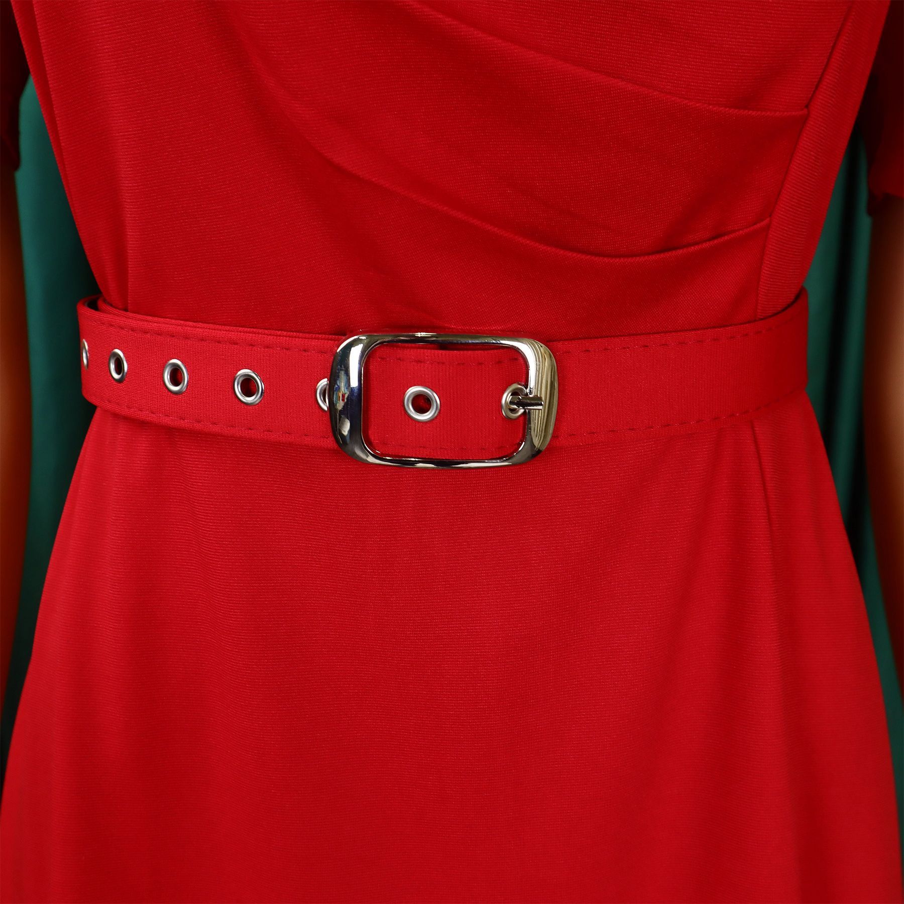 Women's Summer New Fashion Temperament Elegant V-Neck Pleated Large Swing Skirt Dress