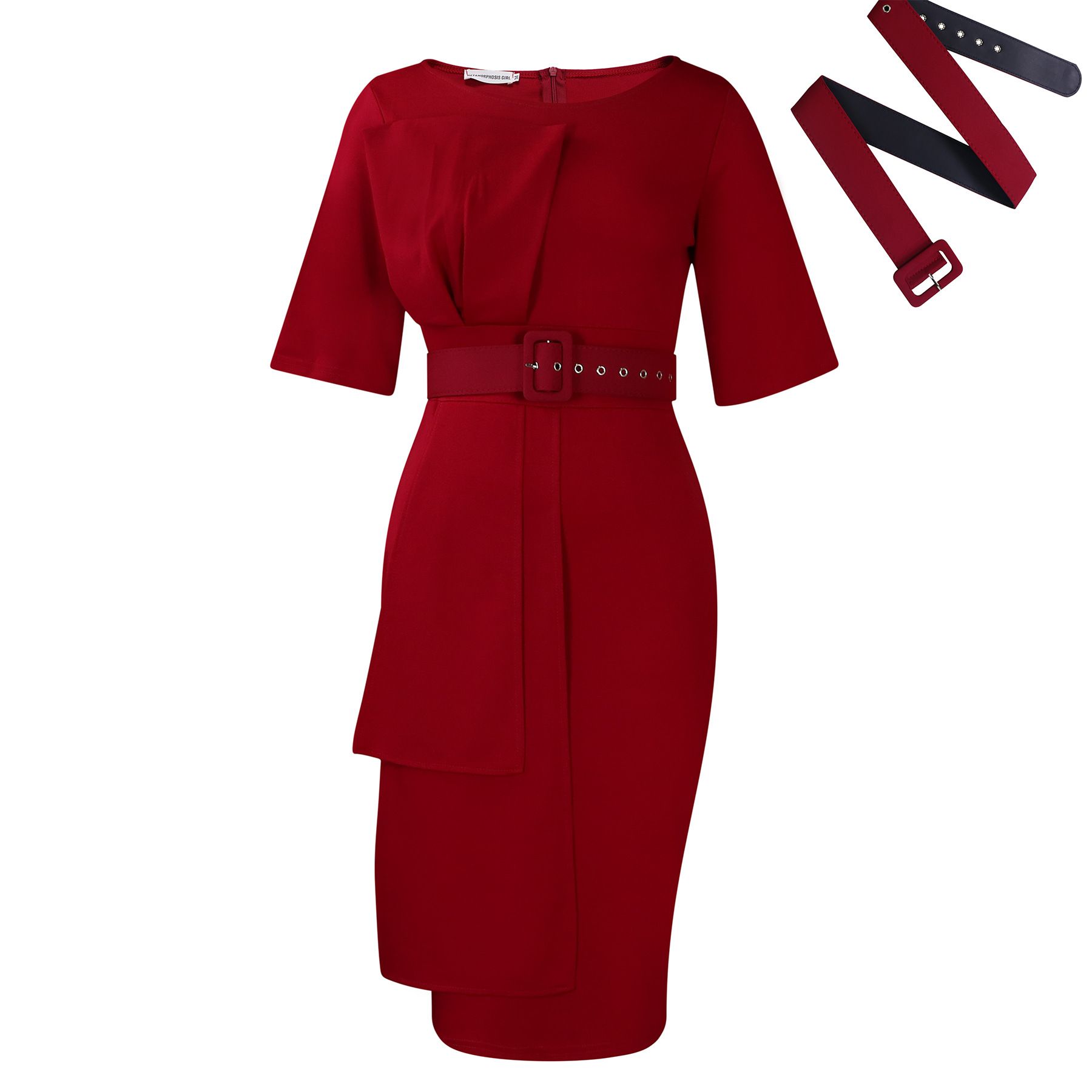 New Trends And American Women S Clothing Temperament Pure Color Short Sleeve Ol Professionalolafrican Dress