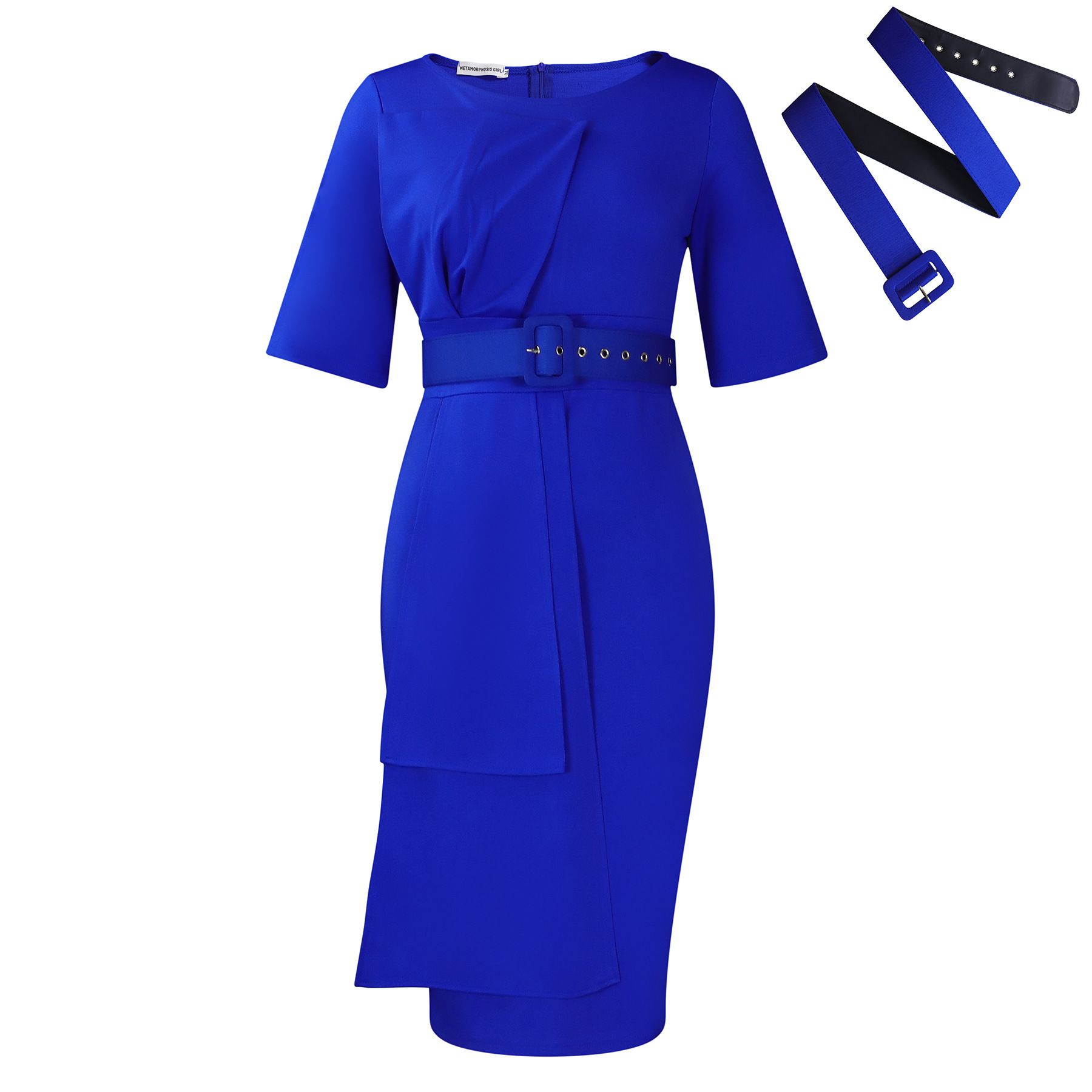 New Trends And American Women S Clothing Temperament Pure Color Short Sleeve Ol Professionalolafrican Dress