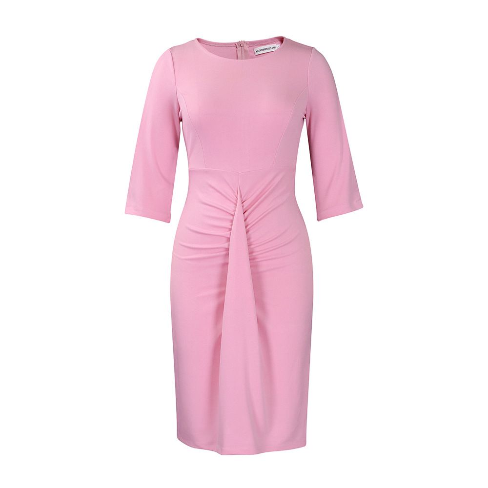 women's clothing  new fashion temperament pleated wrap buttocks large size dress pencil Dresses