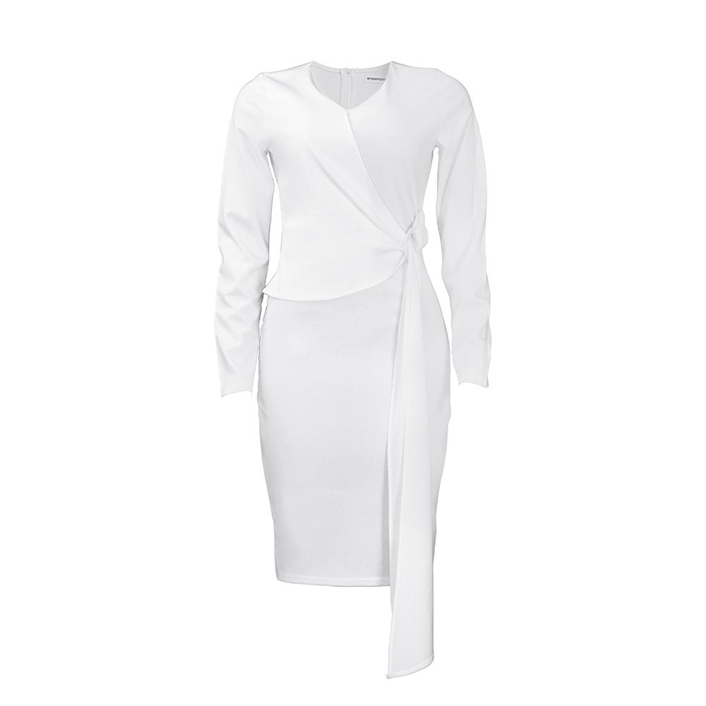 Long Strap V-neck Women Midi Dress High Waist Slim Fit Vestidos New Office Lady Spring Pencil Dresses