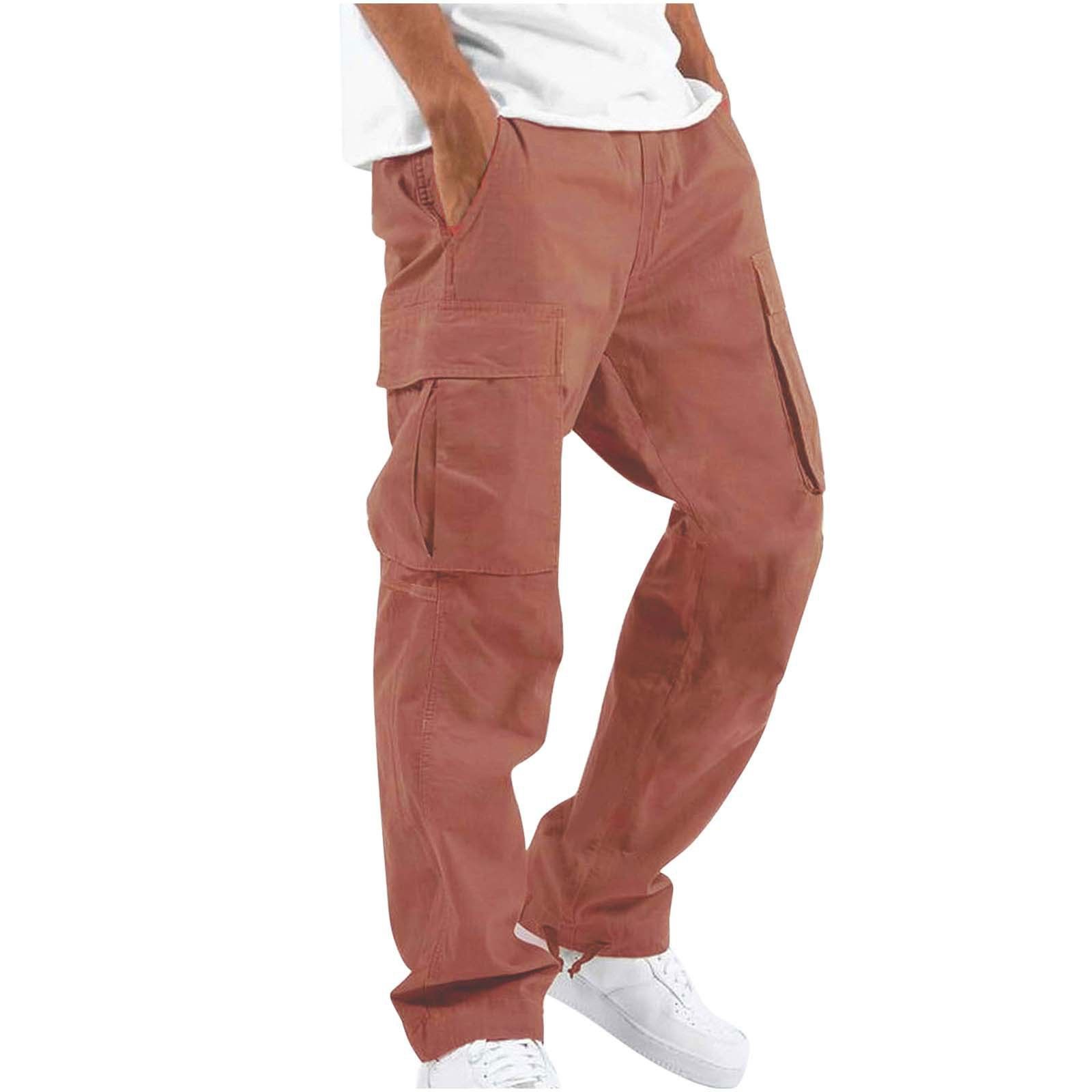 wholesale cargo pants outdoor hiking cotton cargo pants men streetwear casual straight multi pocket cargo Men's pants   Jeans