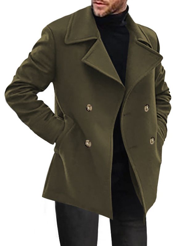 Men's Winter Overcoat New Woolen Jacket Warm and Thick Clothing clothing manufacturers custom Coats