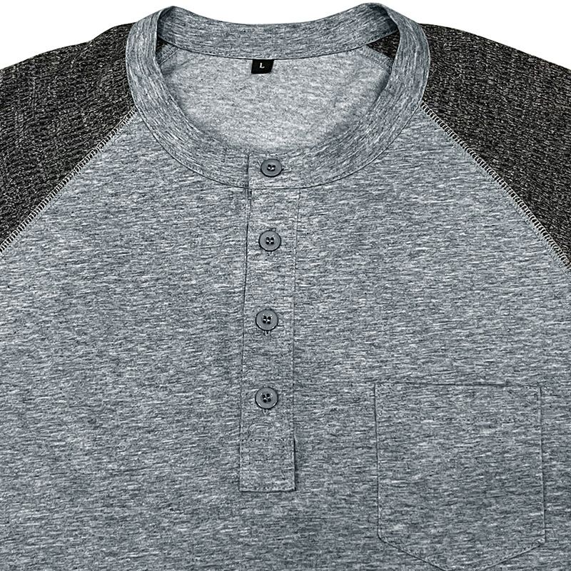 2 Flame Resistant Two tone Henley Shirts Knit top Sweatshirt for Welders, Ironworkers & oil workers T-Shirts