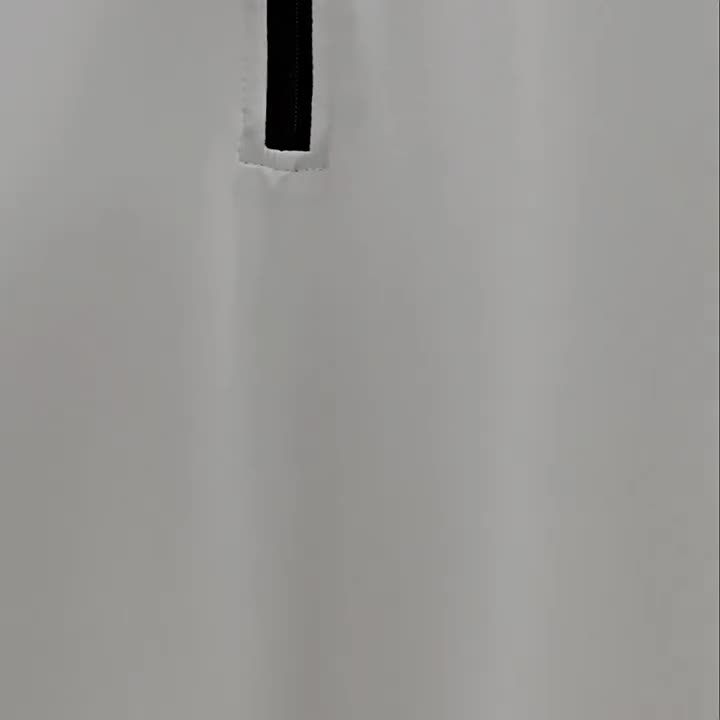 Men's outdoor short sleeved sports fitness zippered shirt with standing collar high elasticity and quick drying men's t-shirt