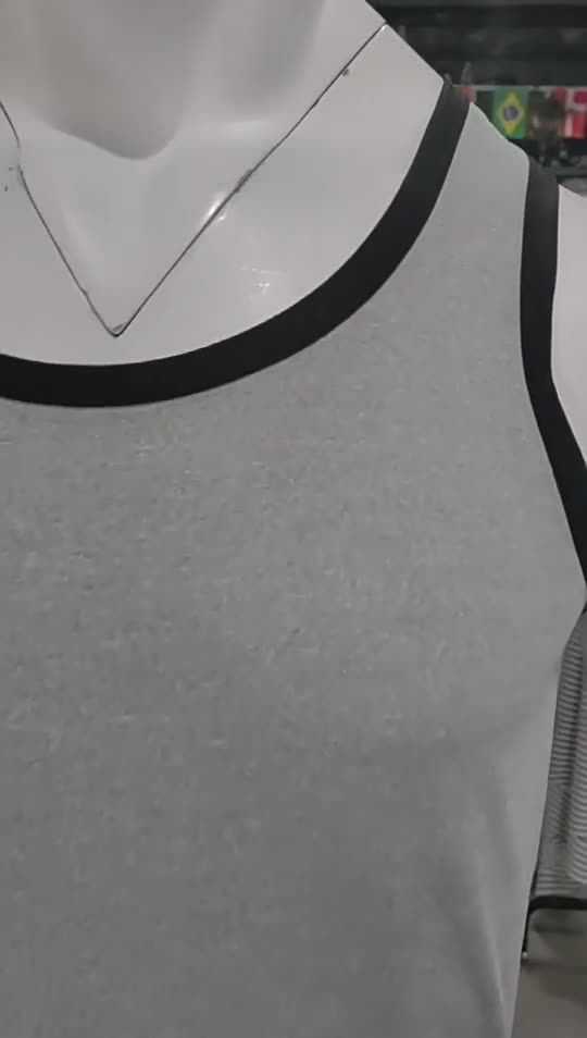 Men gym vest bodybuilding ribbed tank top stretch fitness tank top in stock  T-Shirts