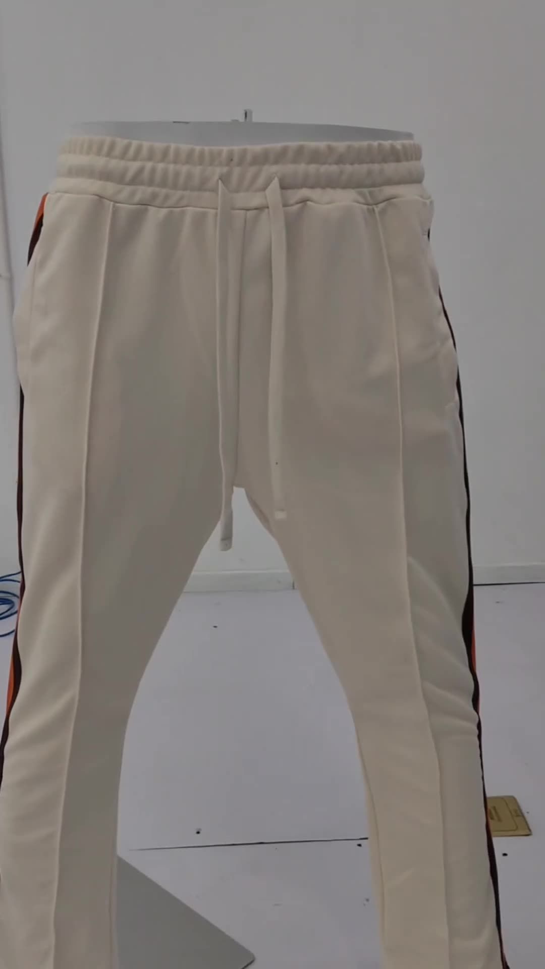 Factory Price Mens Flared Loose Fit Sweatpants With Side Stripes Cotton Stacked Jogger Trousers Sweat Flare Pants For Men Casual