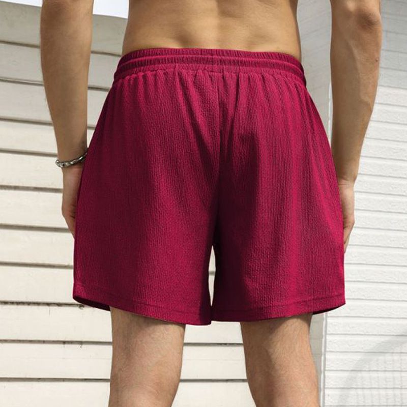 King Mcgreen star Fashion Hip Hop Bottoms Corduroy Threaded Shorts Training Fitness inner lining double layer woven shorts Pants Casual
