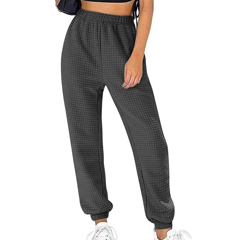 Wholesale Casual Sports Pants Solid Casual Female Trousers Ladies Elegant Sweatpants Jeans