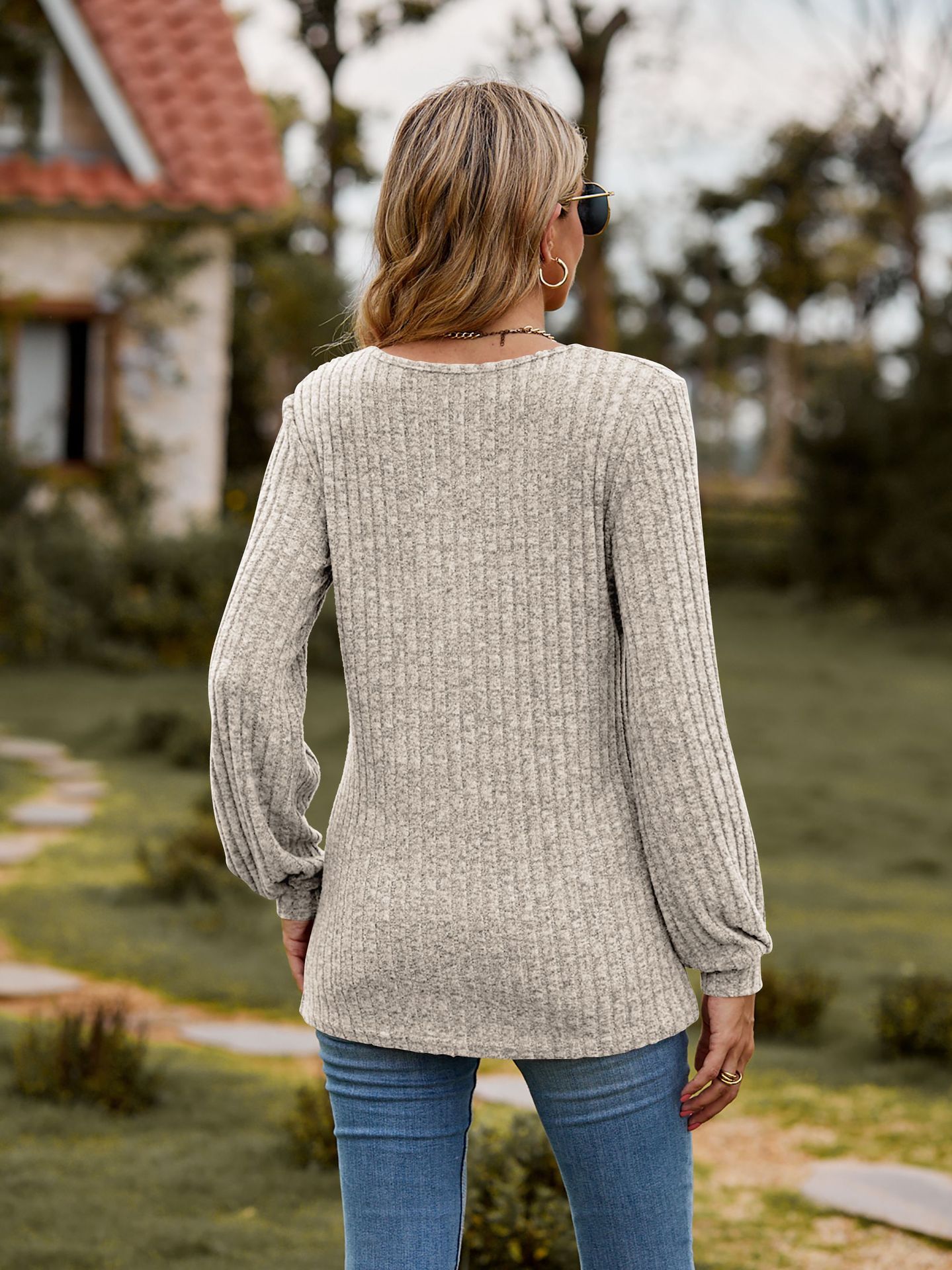 Customized knitted yarn jacquard fabric polyester cotton pit stripe fabric thin and slightly elastic home base fabric  T-Shirts