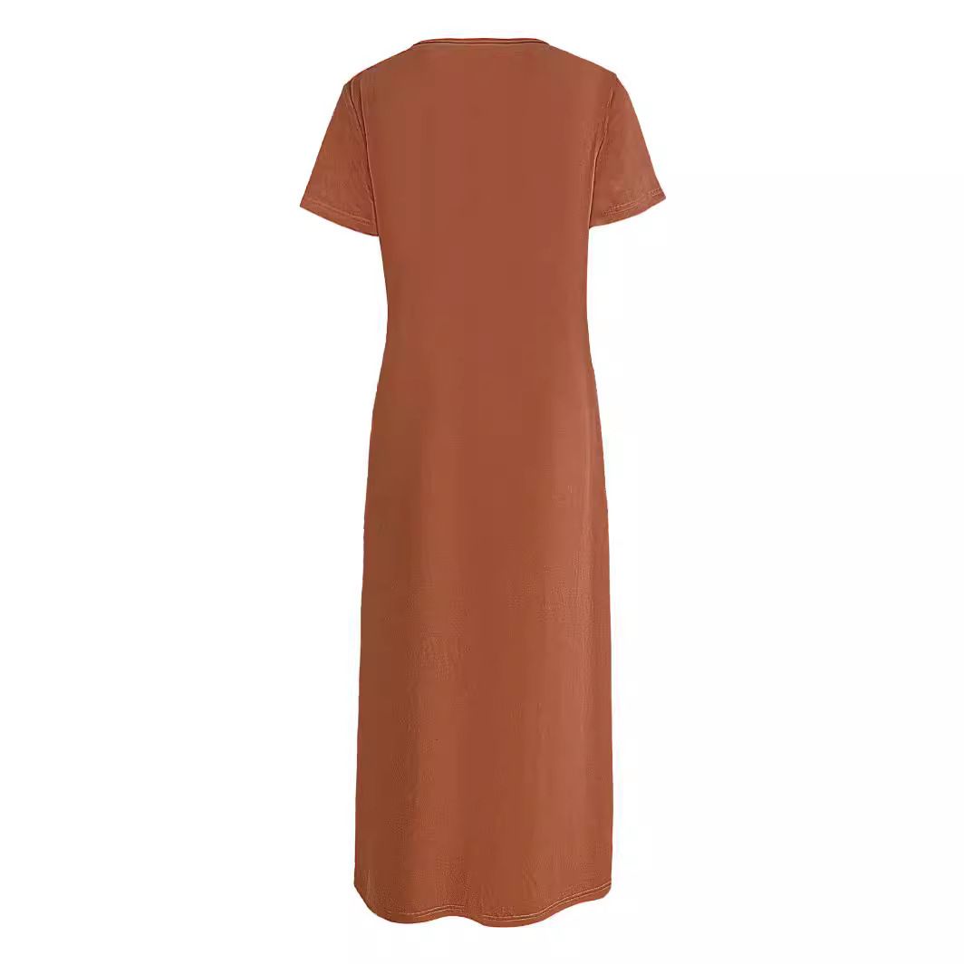 Mid East Arab Clothes Women Summer Rayon Long Gown Kaftan Dress